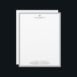 Modern Real Estate Agent Letter Head Stationery<br><div class="desc">This Luxury Real Estate Agent Letter Head Stationery is sure to make a statement - perfect for a professional real estate agent or broker. Originally designed by Yulia, this classic Modern Real Estate Agent Letter Head Stationery is a professional way to advertise your business or services! Match this letterhead with...</div>