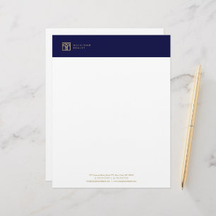 Modern Real Estate Agent Letter Head Stationery