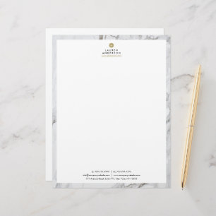 Modern Real Estate Agent Letter Head Stationery