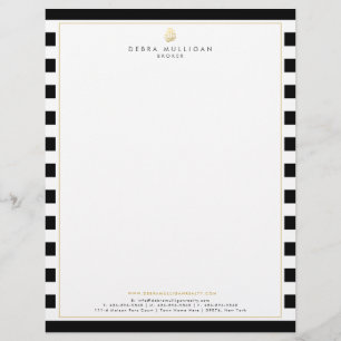 Modern Real Estate Broker Letterhead Stationary