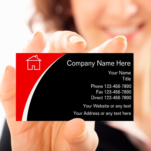 Customizable Modern Real Estate Business Cards
