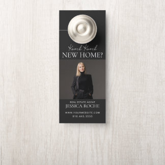 Modern Real Estate Door Hanger | Hello Neighbor