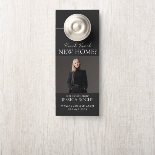 Modern Real Estate Door Hanger  Hello Neighbor