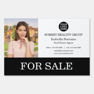 Modern Real Estate Double Sided For Sale Sign