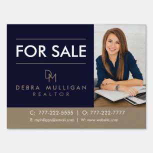 Modern Real Estate Front Lawn Yard Sign