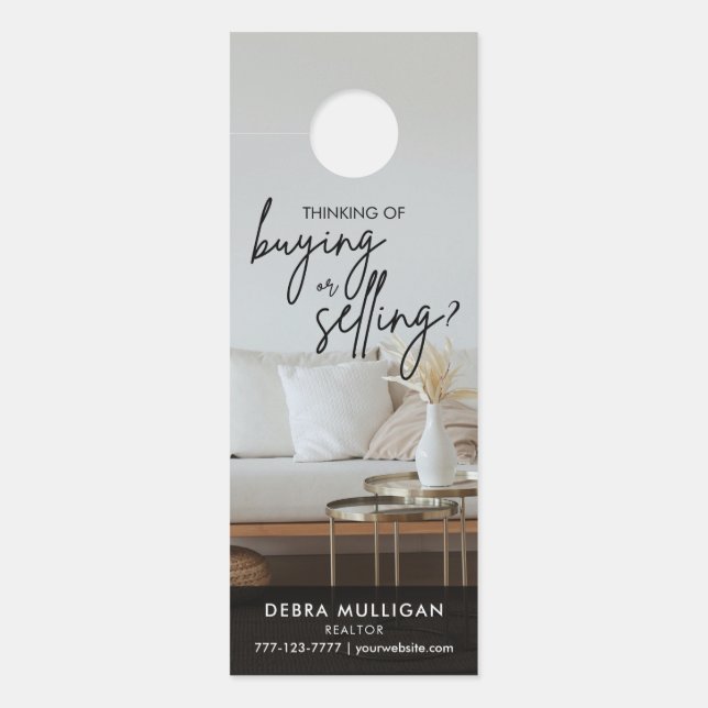 Modern Real Estate Marketing Door Hanger (Front)