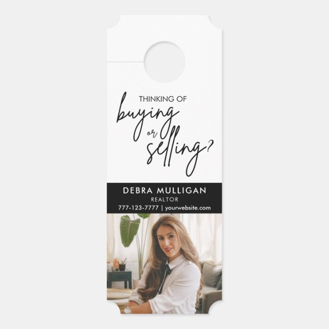 Modern Real Estate Marketing Door Hanger (Front)