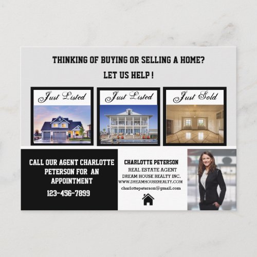 Modern Real Estate  Marketing Postcard