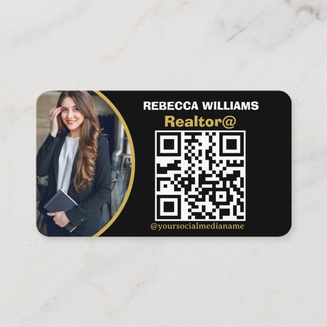 Modern Real Estate Monogram 2025 Business Card (Front)