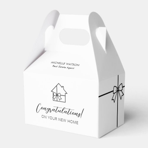 Modern Real Estate New House Marketing Custom Favor Boxes