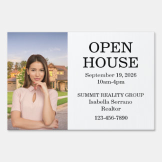 Modern Real Estate Open House Sign