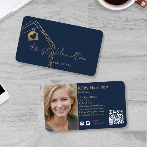 modern real estate professional realtor photo logo business card