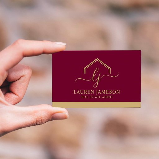 Customizable Modern Real Estate Promotional Realtor Logo Busine Business Card