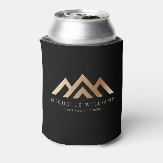 Modern Real Estate Promotional Realtor Logo Can Co Cooler (Can Back)