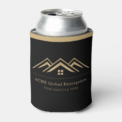 Modern Real Estate Promotional Realtor Logo Can Cooler