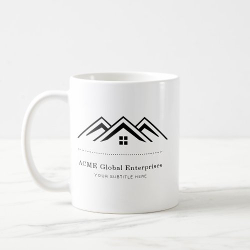 Modern Real Estate Promotional Realtor Logo Coffee Mug