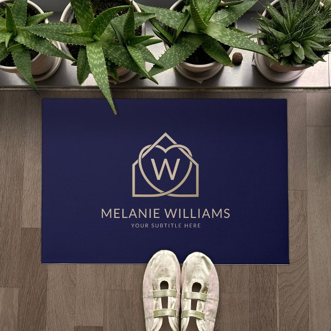 Modern Real Estate Promotional Realtor Logo Doormat (Creator Uploaded)