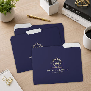Modern Real Estate Promotional Realtor Logo File Folder