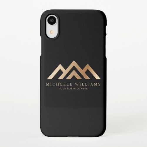 Modern Real Estate Promotional Realtor Logo iPhone iPhone XR Case