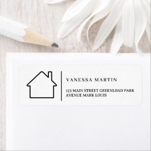 Modern Real Estate Promotional Realtor Logo Label