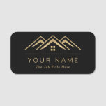 Modern Real Estate Promotional Realtor Logo Name Tag