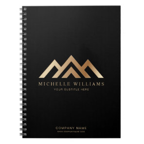 Modern Real Estate Promotional Realtor Logo Notebo Notebook
