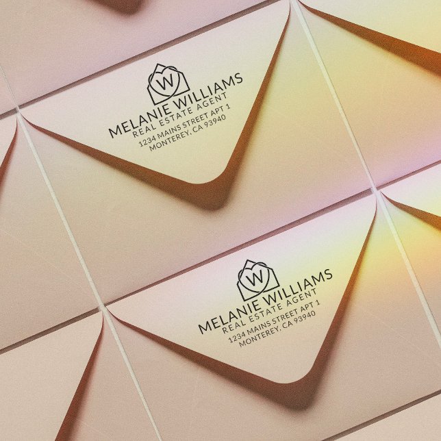 Modern Real Estate Promotional Realtor Logo Rubber Stamp (Creator Uploaded)