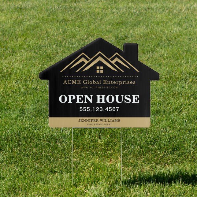 Modern Real Estate Promotional Realtor Logo Sign (Insitu)