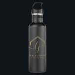 Modern Real Estate Promotional Realtor Logo Stainless Steel Water Bottle<br><div class="desc">Elevate Your Real Estate Brand with Premium Promotional Items! Ensure your clients never forget your name with personalized steel water bottle. Perfect for jotting down property details and contact information, these note pads keep you top of mind. Make a statement of professionalism with custom-branded items. Impress clients with a polished...</div>