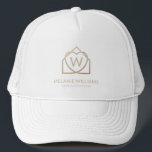 Modern Real Estate Promotional Realtor Logo Trucker Hat<br><div class="desc">Elevate Your Real Estate Brand with Premium Promotional Items! Ensure your clients never forget your name with personalized Trucker Hat with logo and name. Perfect for jotting down property details and contact information, these note pads keep you top of mind. Make a statement of professionalism with custom-branded items. Impress clients...</div>