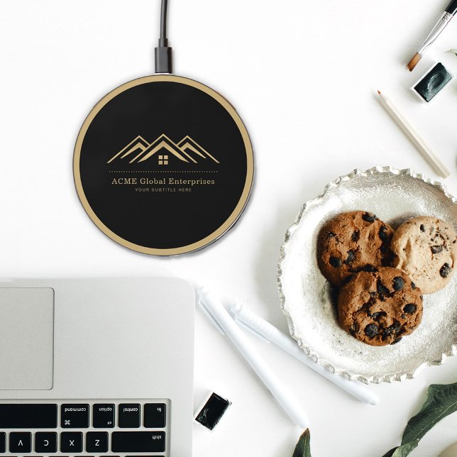 Modern Real Estate Promotional Realtor Logo Wireless Charger (Creator Uploaded)