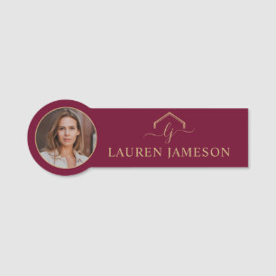 Modern Real Estate Promotional Realtor Name Tag