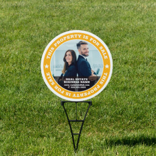 Modern Real Estate Property For Sale Custom Photo Sign
