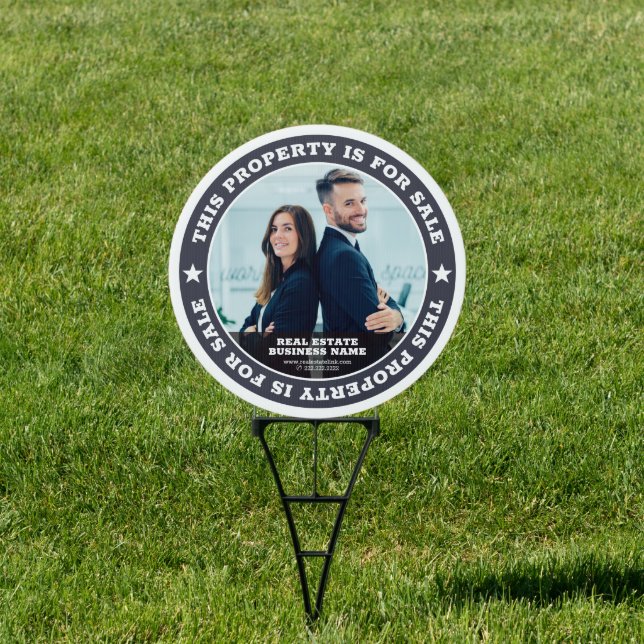 Modern Real Estate Property For Sale Custom Photo Sign (Insitu)