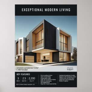 Modern Real Estate Property Listing Advertisement Poster