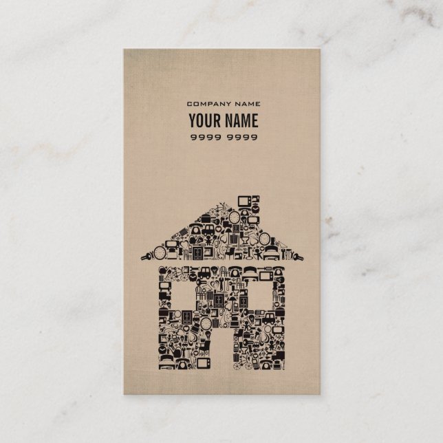 Modern Real Estate Real Estate Agent Template Busi Business Card (Front)