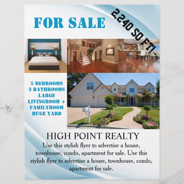 Modern Real Estate Realtor For Sale Flyer (Front)