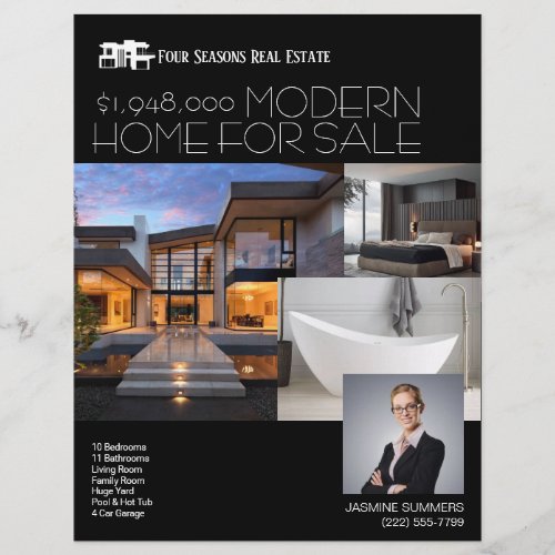 MODERN Real Estate Realty Flyer For Sale