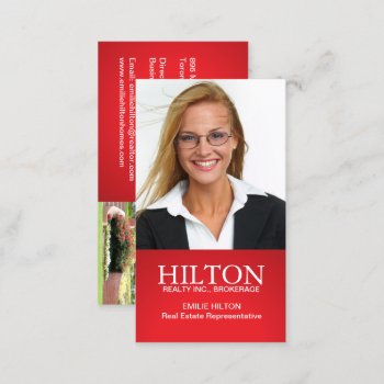 Modern Realtor Business Card by colourfuldesigns at Zazzle