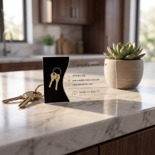 Modern Realtor Clear Business Cards