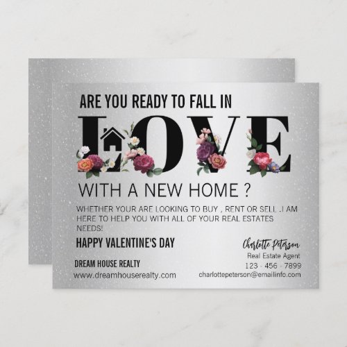 Modern Realtor Farming Promotional Valentines Day Holiday Card