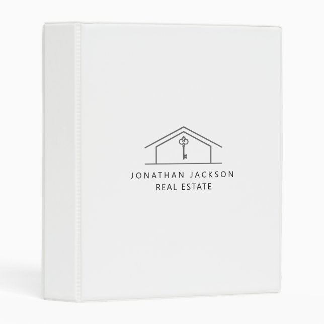 Modern Realtor Home Logo  Mini Binder (Front/Spine)