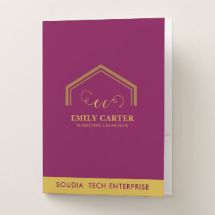 Modern Realtor Logo Branding Kit Pocket Folder
