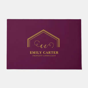 Modern Realtor Logo Promotional doormat