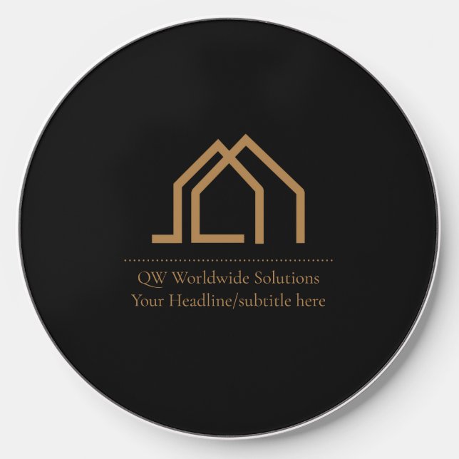 Modern Realtor Logo Wireless Charger iphone case (Front)