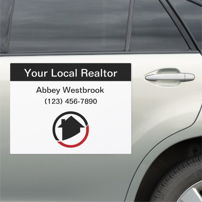 Modern Realtor Mobile Advertising Car Magnets (In Situ)