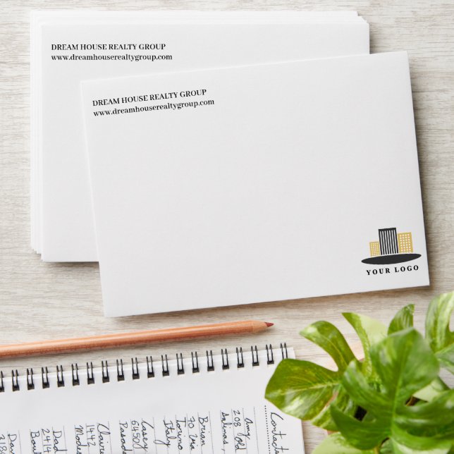 Modern Realtor or Real Estate Agent  Envelope (Stacked)