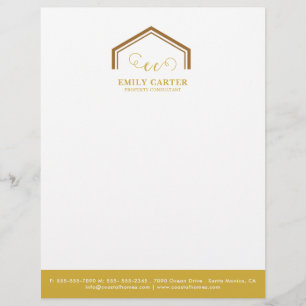 Modern Realtor Promo Logo Business letterhead