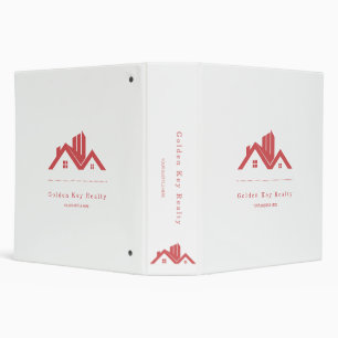 Modern Realtor Promotional Custom Real estate 3 Ring Binder
