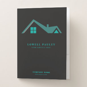 Modern Realtor Promotional minimalist elegant Pocket Folder